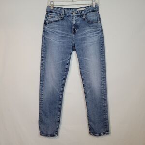 AG Adriano Goldschmied Size 25 AG-ED Ex-Boyfriend Slim Slouchy Blue Fit 28x26.75